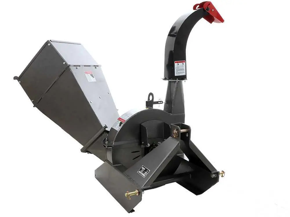 Triturador de madeira Blackstone BTC100 com trator, com sistema de corte de 4 lâminas - diâmetro da madeira 100 mm