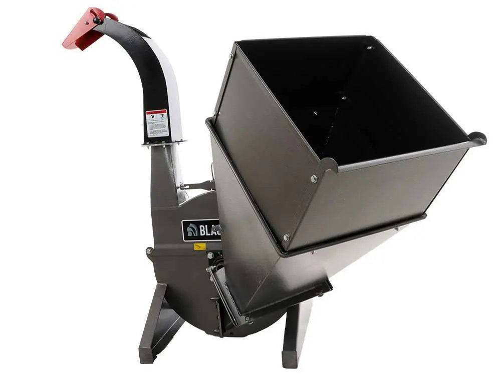 Triturador de madeira Blackstone BTC100 com trator, com sistema de corte de 4 lâminas - diâmetro da madeira 100 mm