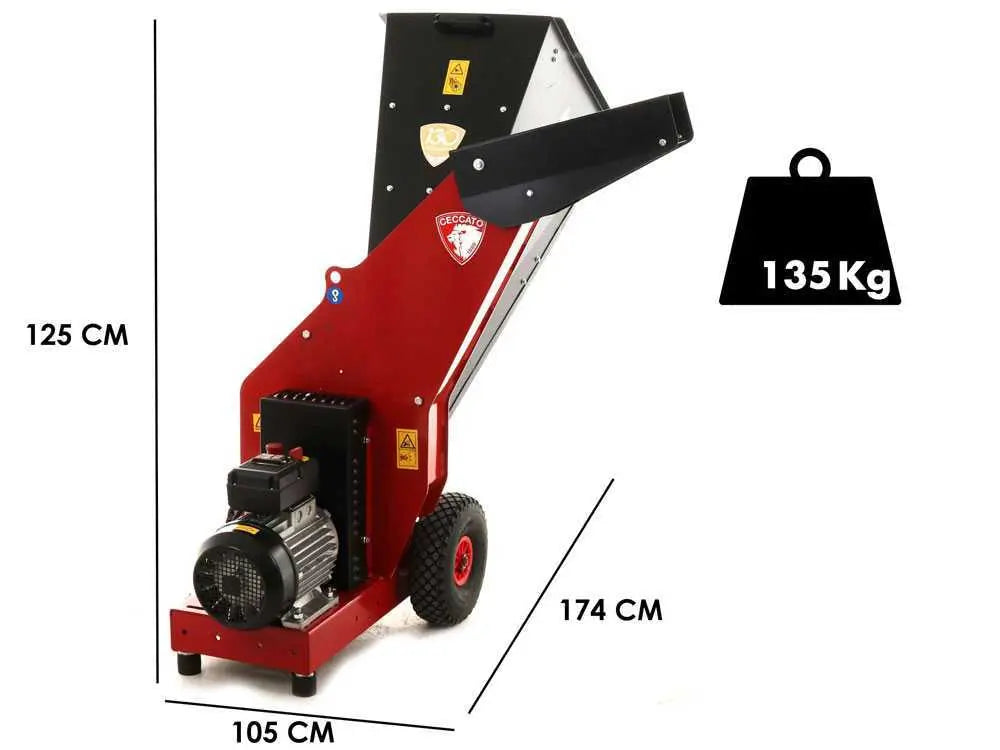 Triturador Elétrico Ceccato Tritone Maxi Electric - Trifásico 7.5 CV