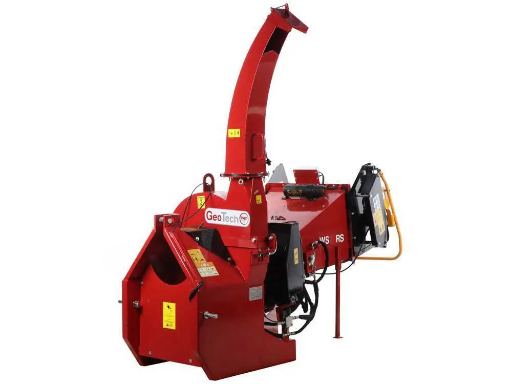 Triturador de tratores GeoTech Pro WS52R com rolos de alimentação controlados hidraulicamente