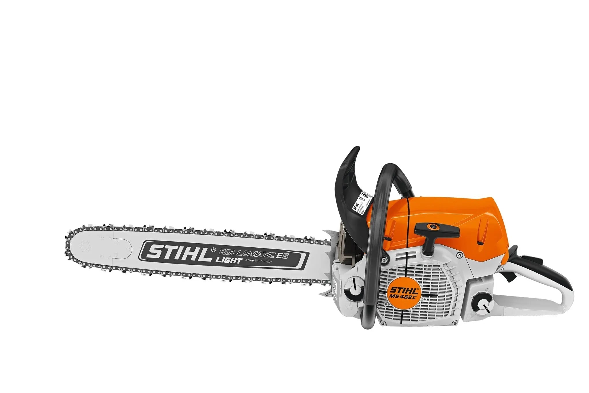 Motosserra Stihl MS 462 C-M com 2 correntes originais e um machado florestal Stihl Ax6